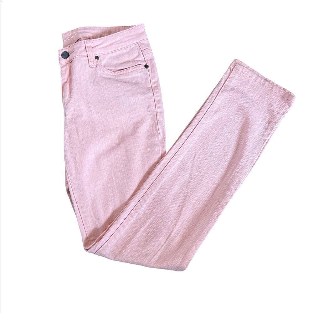 KENNETH COLE Pink Stretch Straight Leg Mid Rise Denim Jean 26